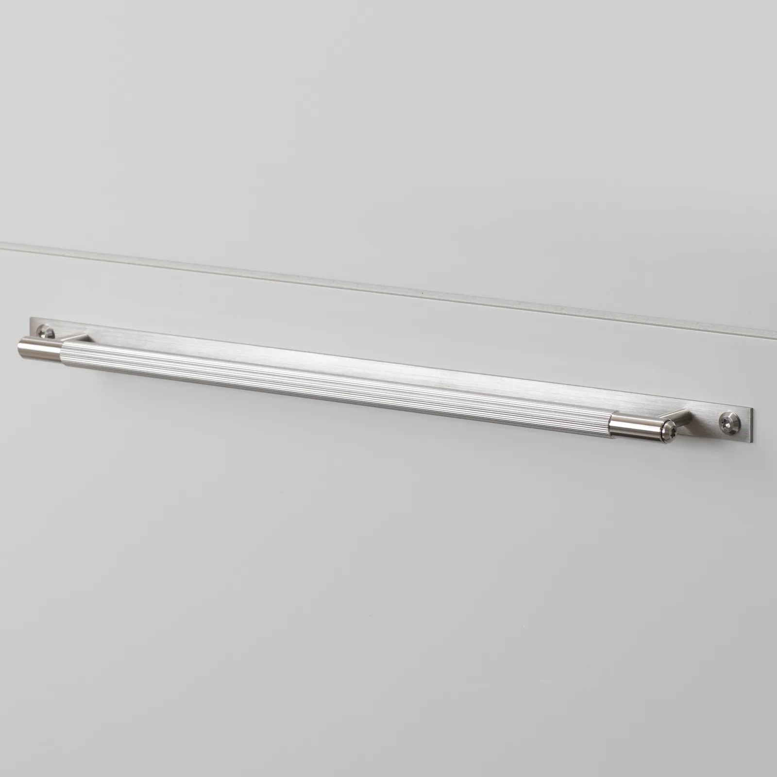 Pull bar, plate, Linear, Large, Steel
