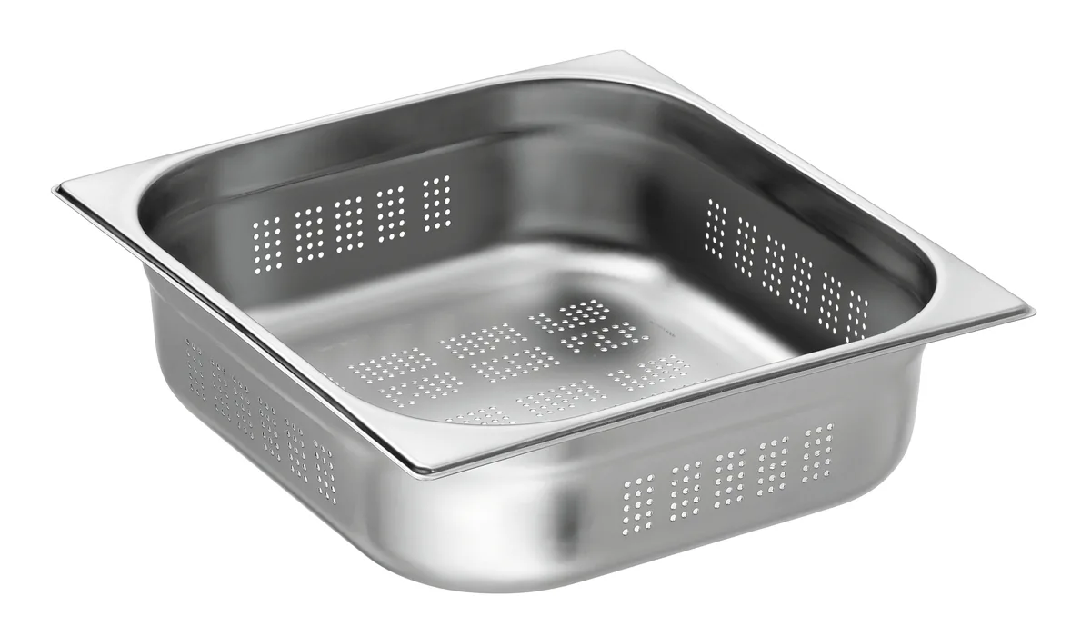 GN container, 2/3, D100, perforated