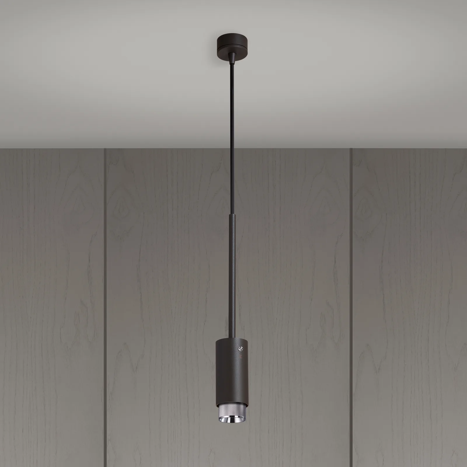 Exhaust pendant, Cross, Graphite / Steel