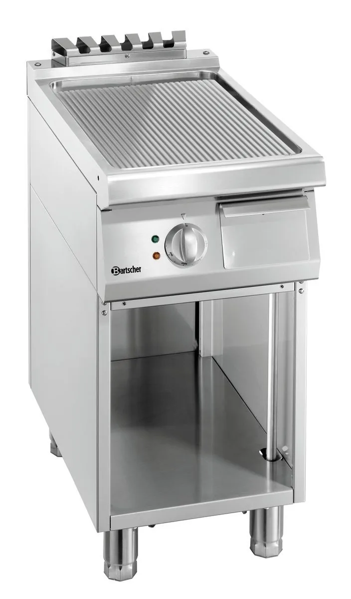 Griddle plate 700, W400, grooved