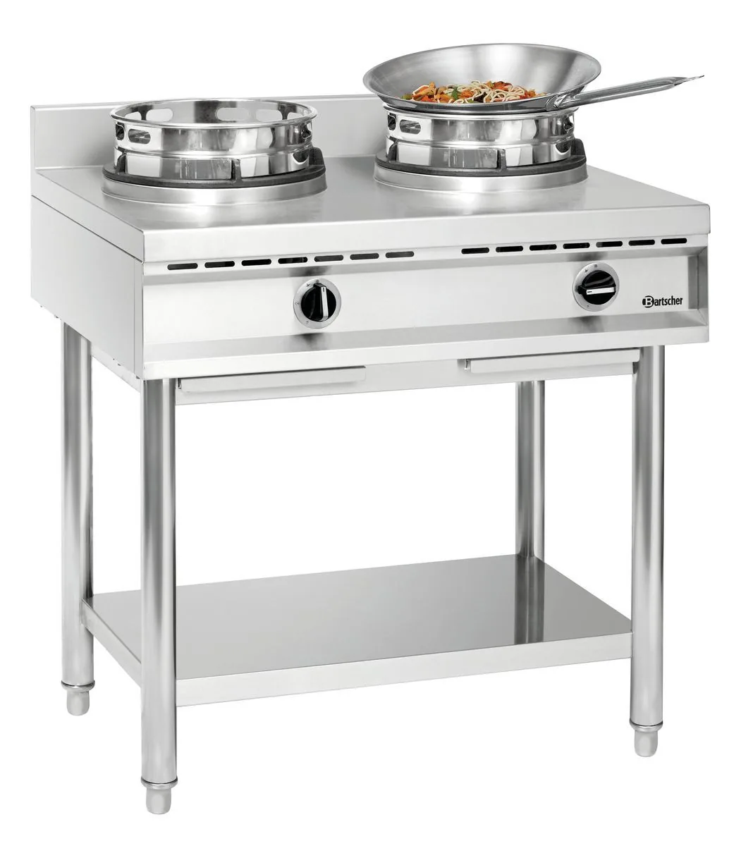 Wok cooker, 2 burners