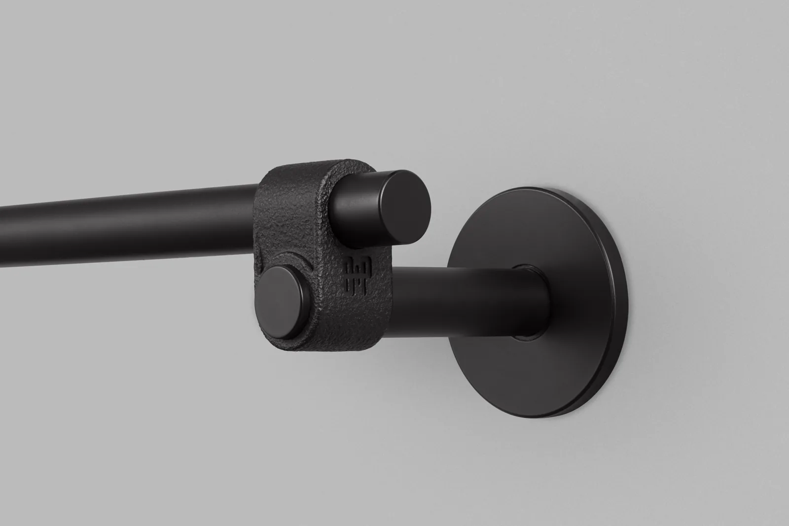 Towel rail, cast, 600 mm, Welders Black