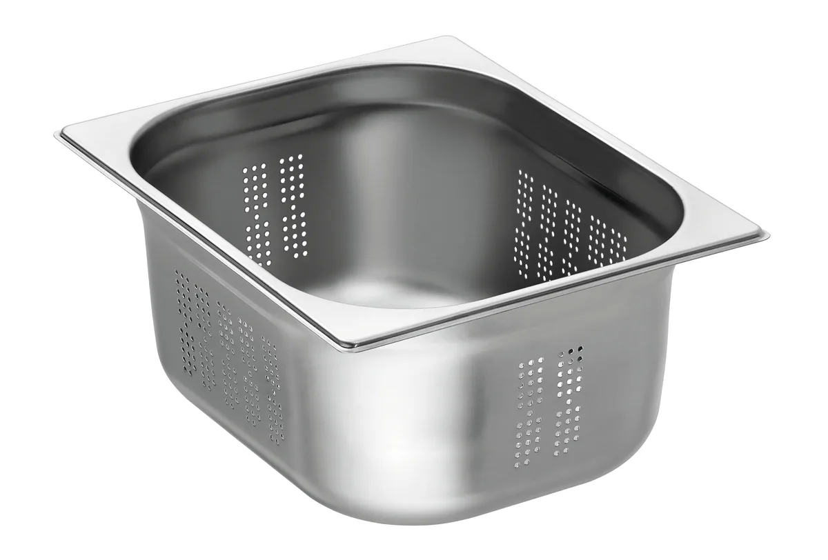 GN container, 1/2, D150, perforated