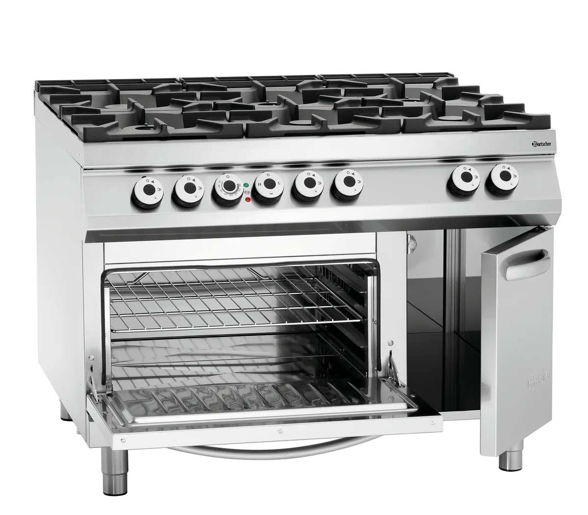 Gas stove, 6BRs,el. oven,2/1GN NS