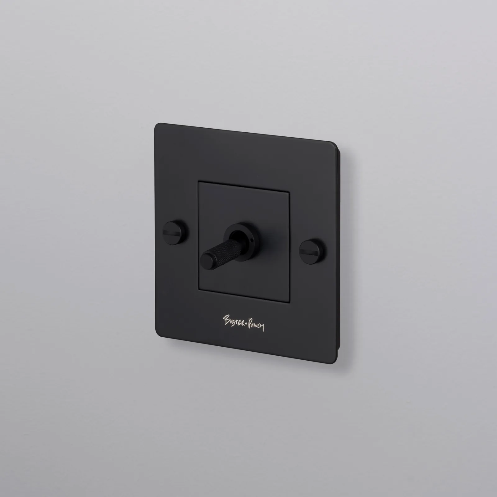 1G toggle switch, Cross, with logo, Black