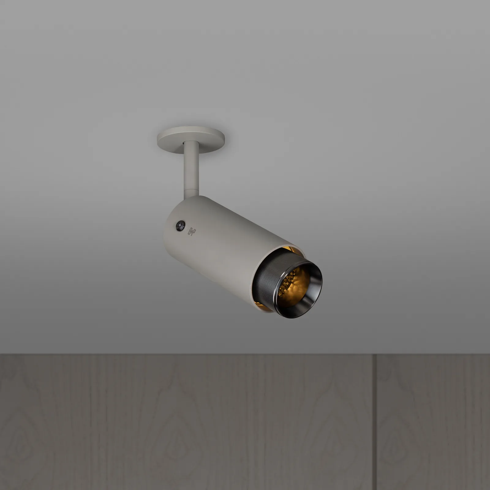 Exhaust spot, Linear, Stone / Gun Metal