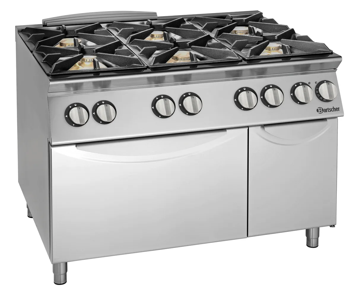 Gas range 900 6 burners EBO