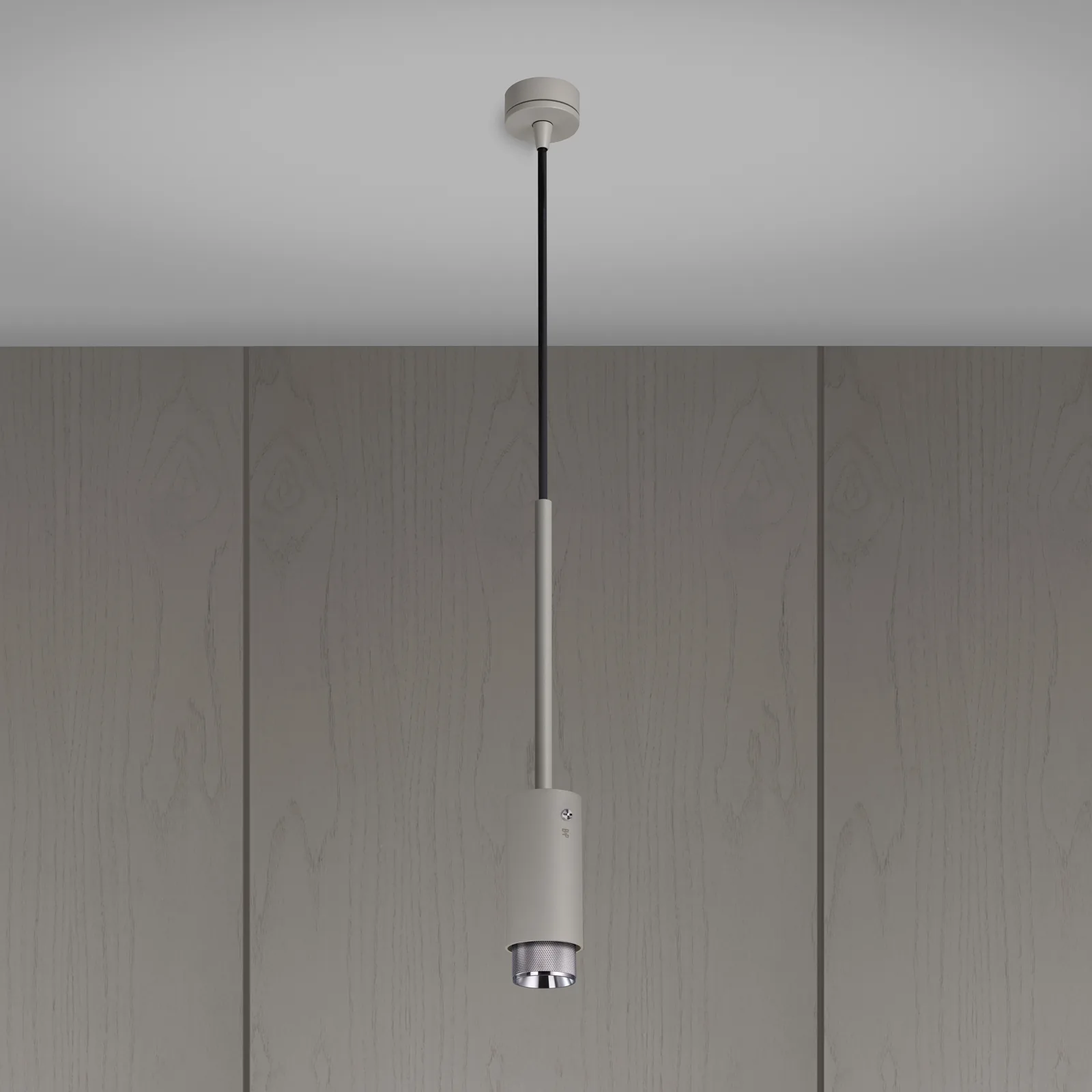 Exhaust pendant, Cross, Stone / Steel