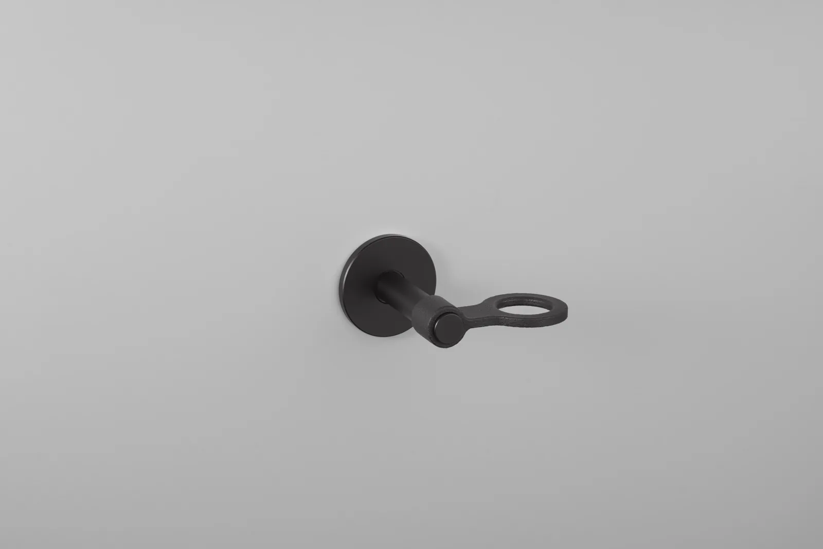Soap holder, cast, single dispenser, Welders Black