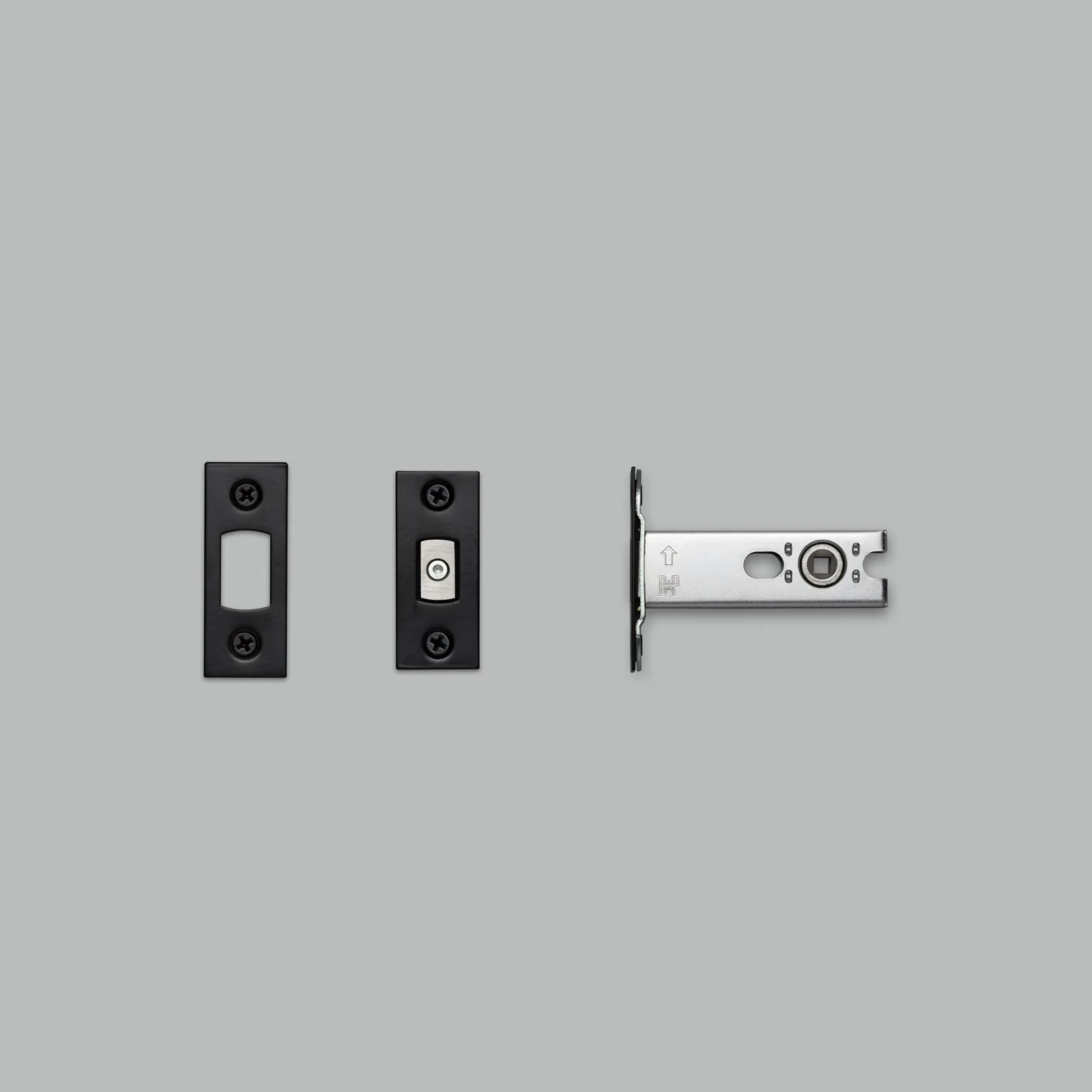 Deadbolt latch, thumbturn lock, 57mm, Black