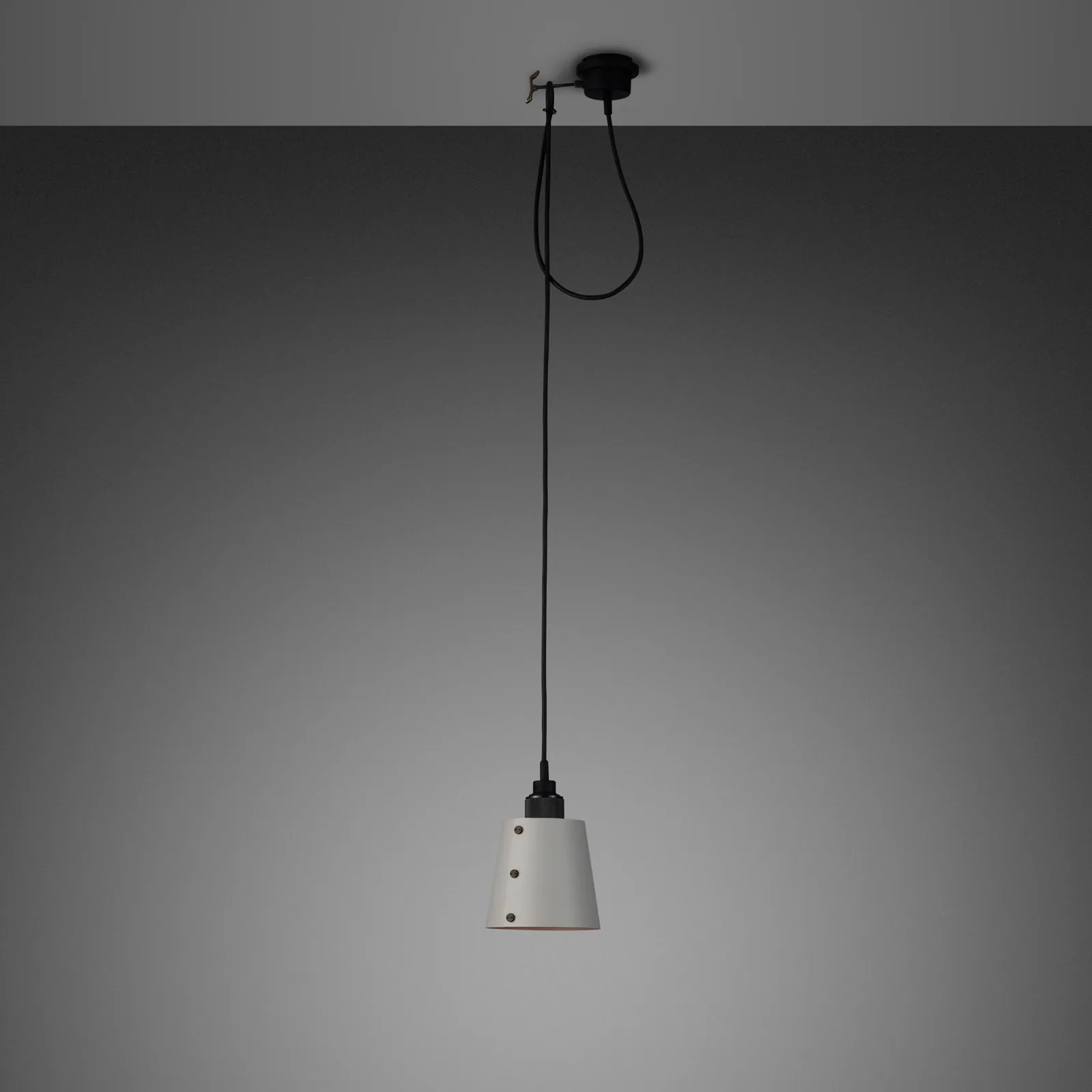 Hooked 1.0, small, Cross, 2 m cable, Stone / Smoked Bronze