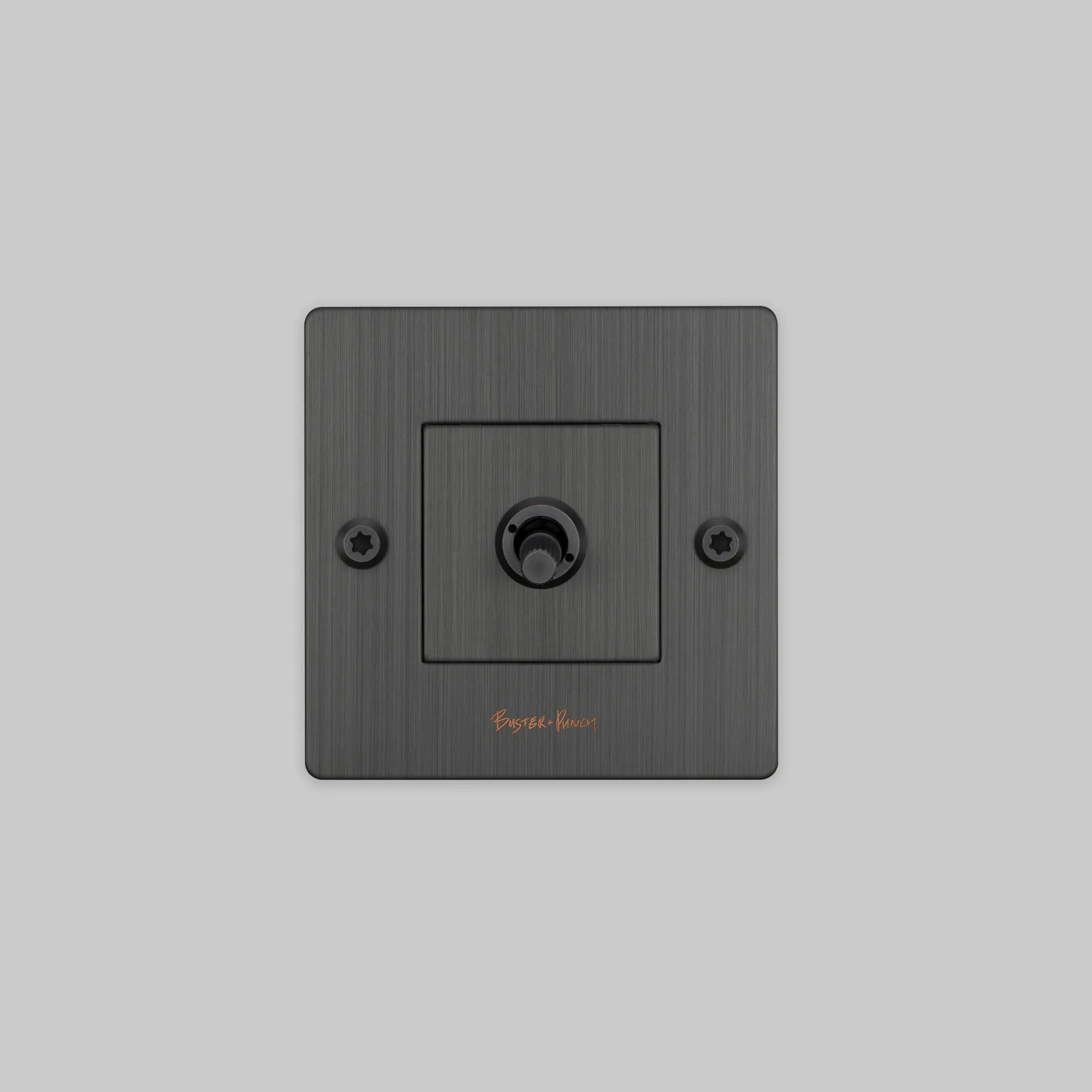 1G toggle switch, Linear, with logo, Smoked Bronze