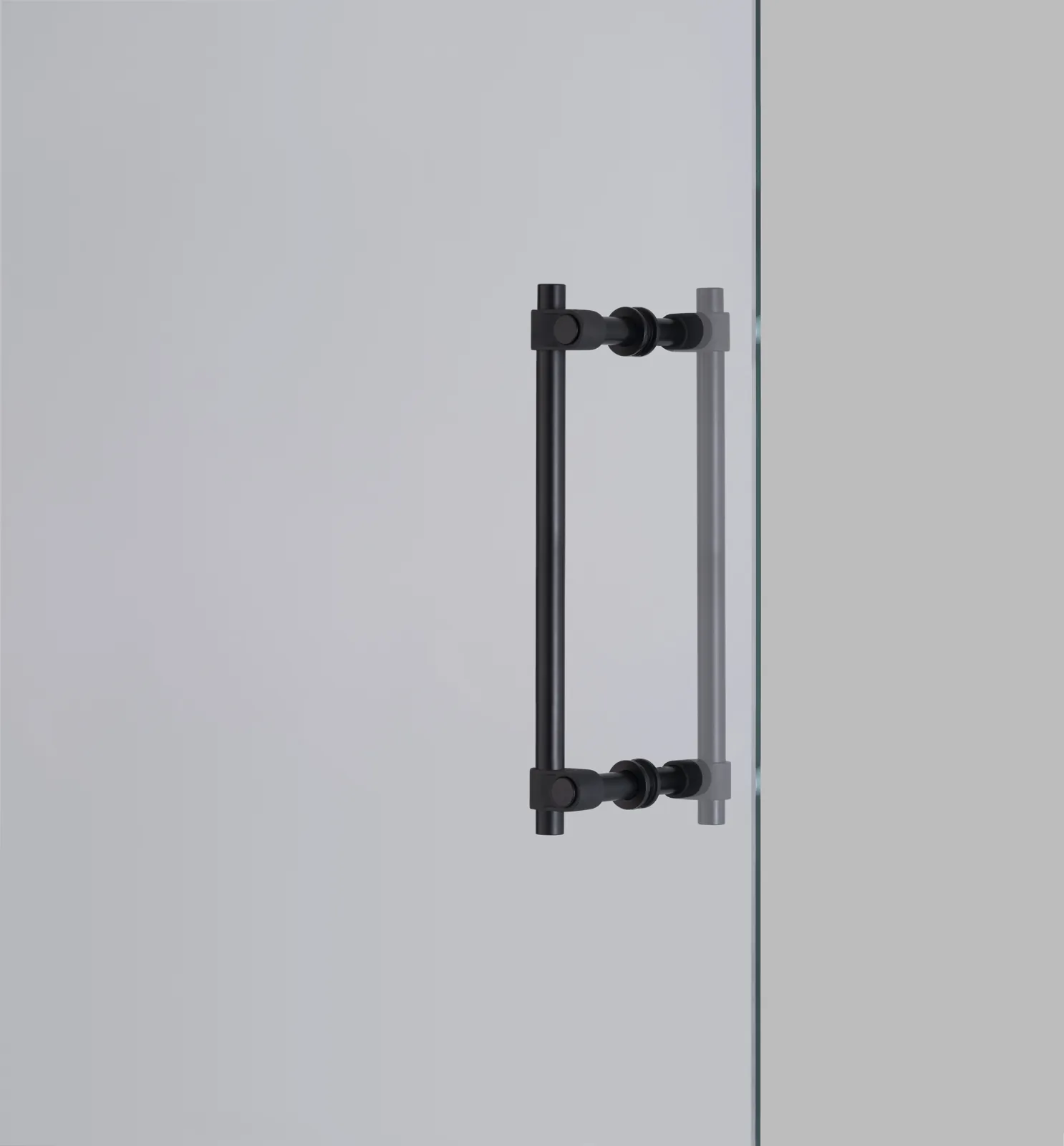 Pull bar, double-sided, Cross, Medium, Black