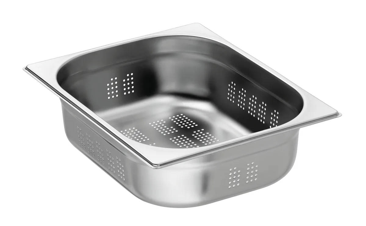 GN container, 1/2, D100, perforated
