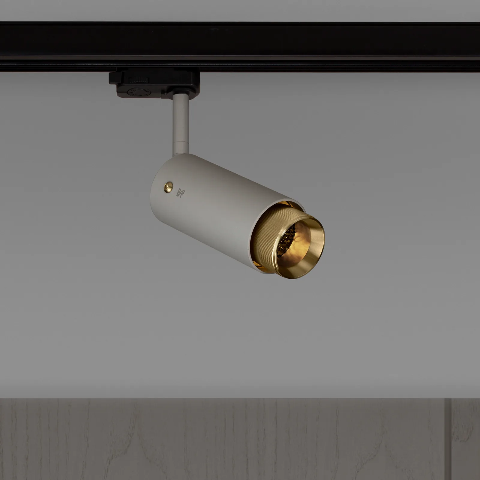 Exhaust track, Linear, Stone / Brass