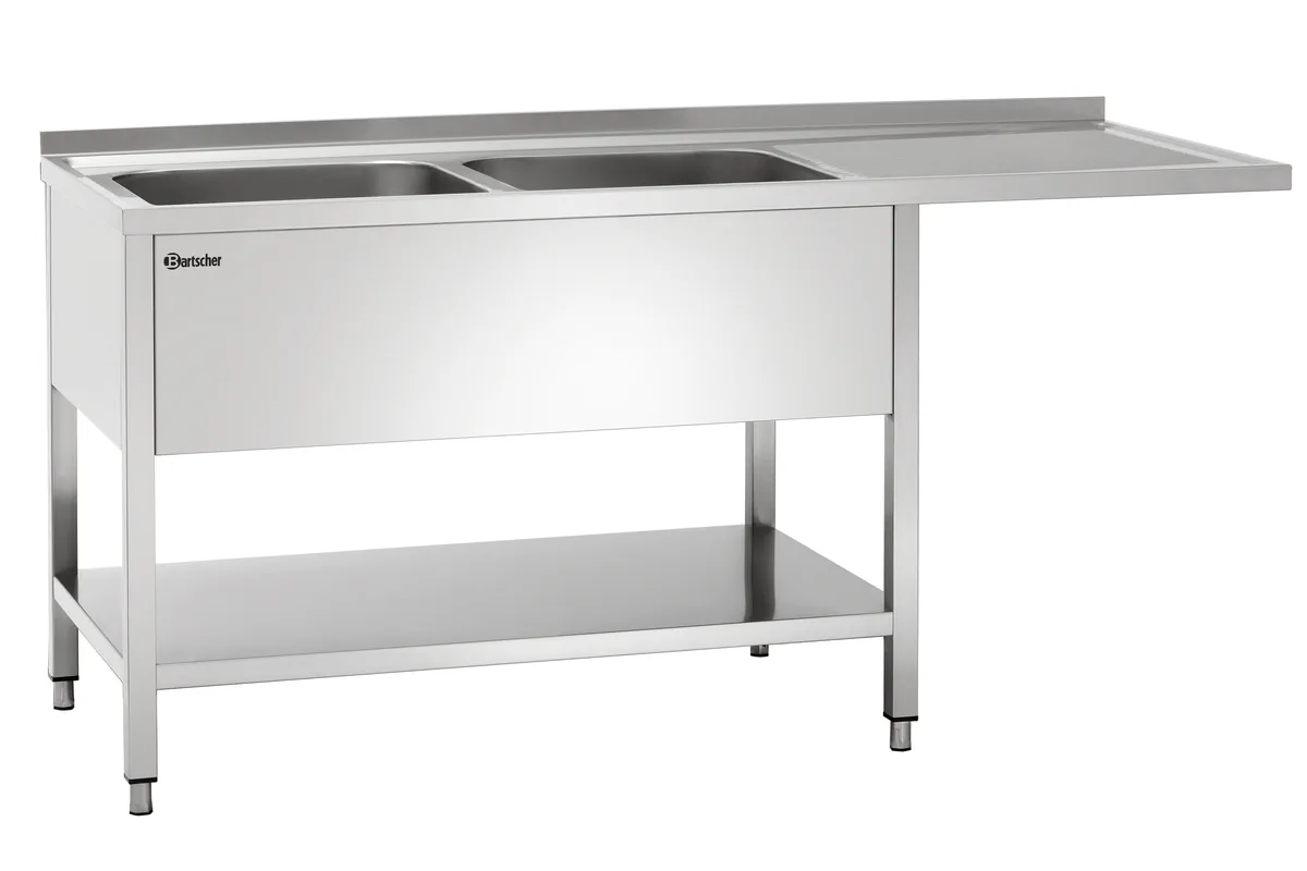 Sink centre, 700, W1600, 2 basins L (306350)