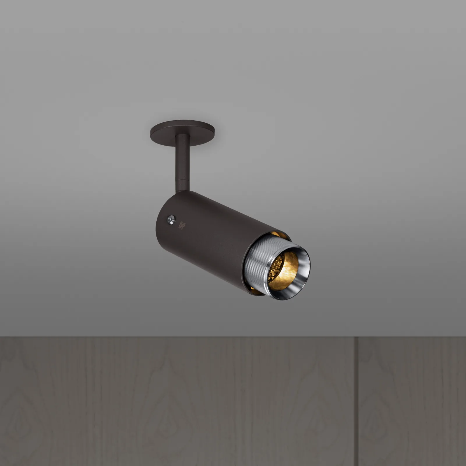 Exhaust spot, Linear, Graphite / Steel