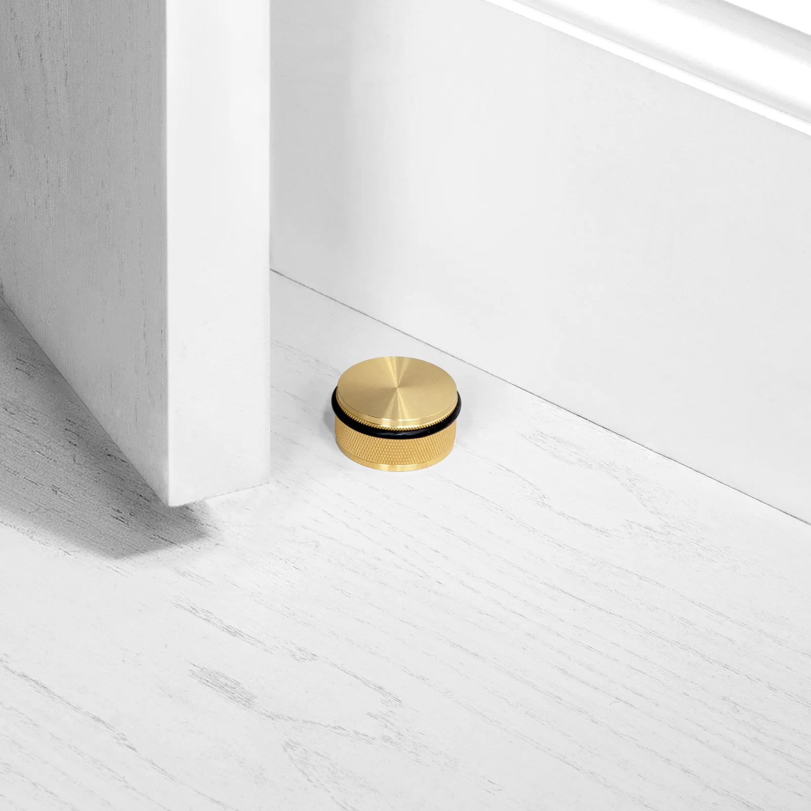 Door stop, floor, Cross, Brass