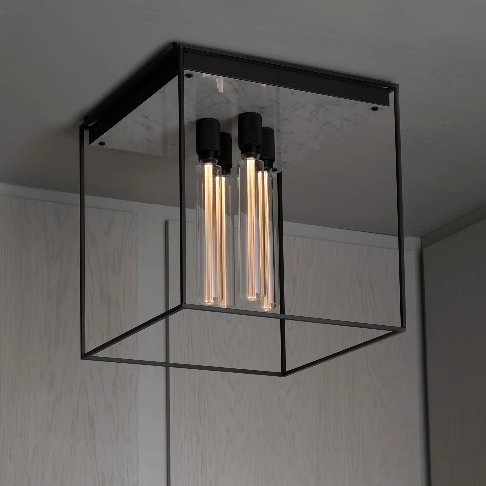 Caged ceiling, 4.0, Cross, White Marble
