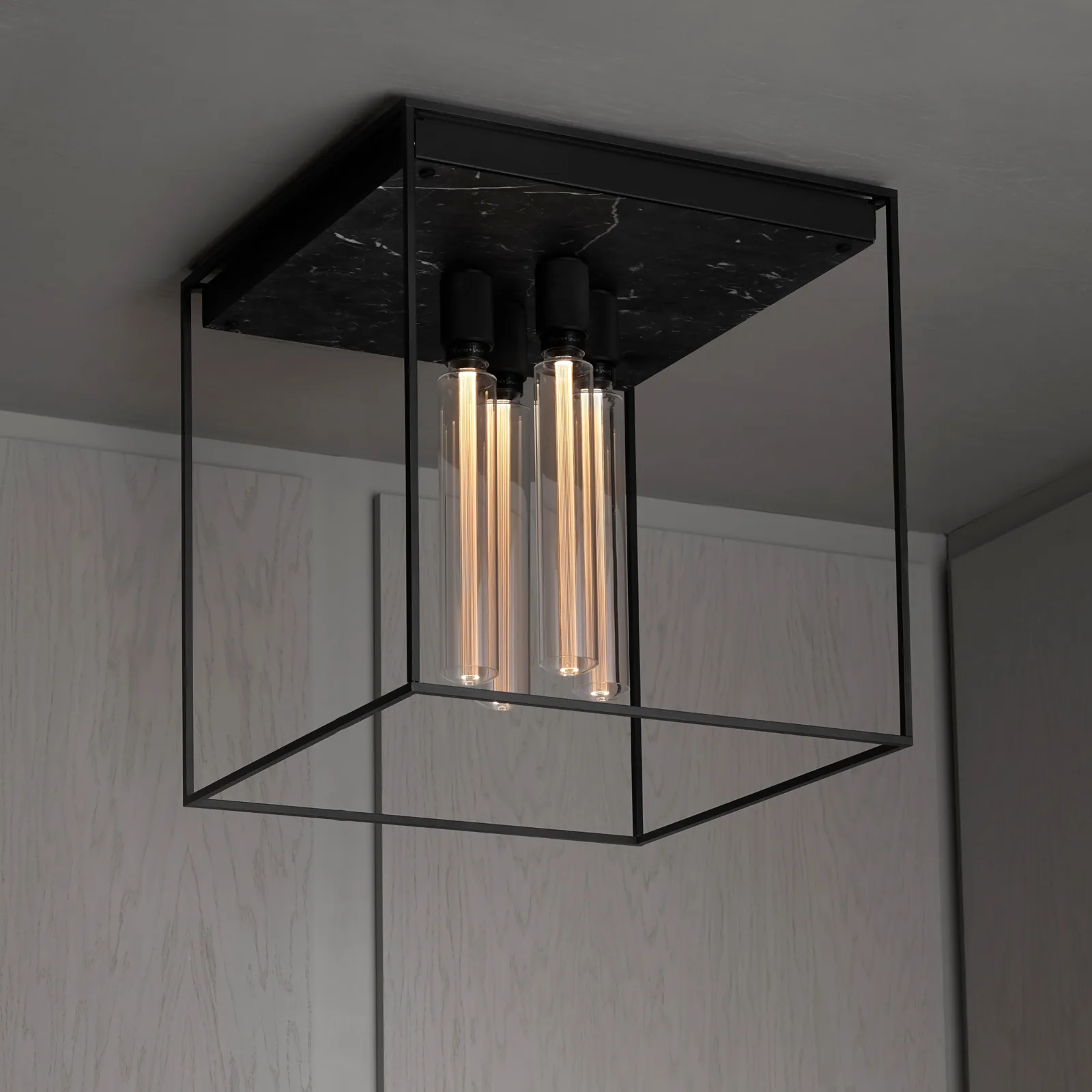 Caged ceiling, 4.0, Cross, Black Marble