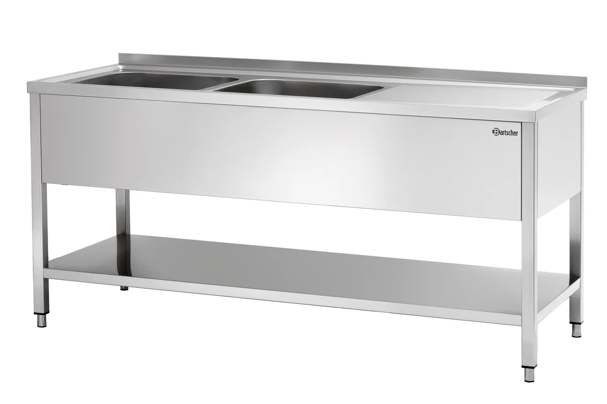 Sink centre 700, W1800, 2 basins L