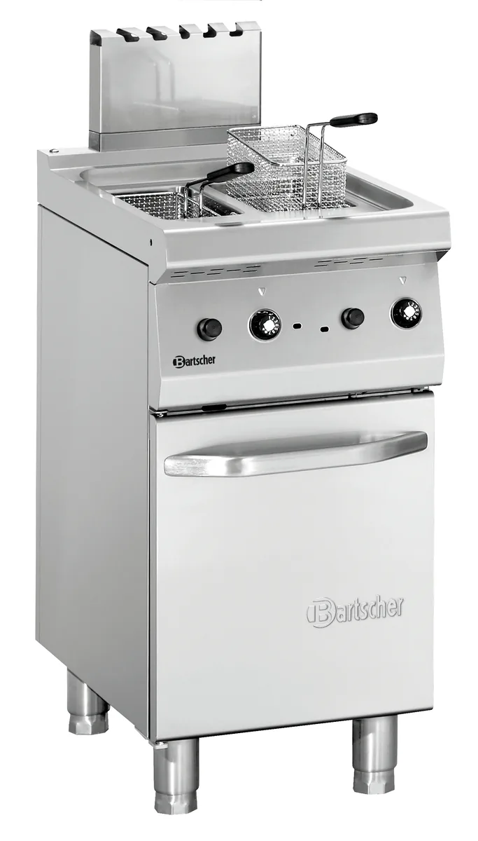 Deep fat fryer gas, 700 W400, 2x7L