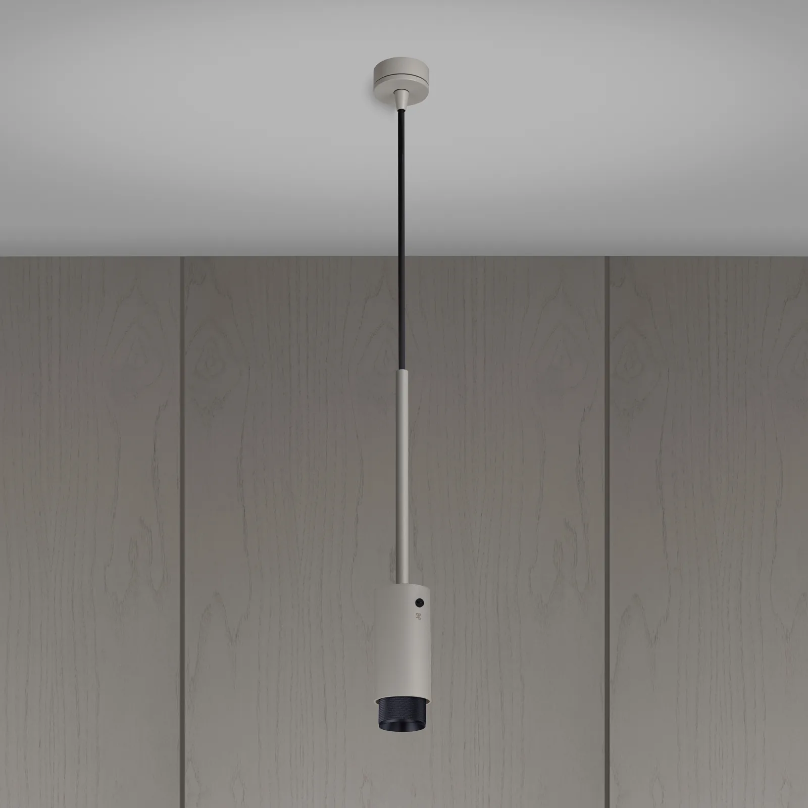 Exhaust pendant, Cross, Stone / Black