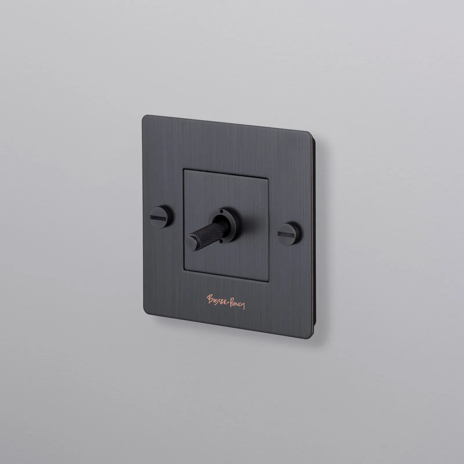 1G toggle switch, Cross, with logo, Smoked Bronze