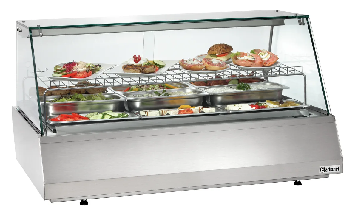 Refr. display 3/1 GN, straight glass