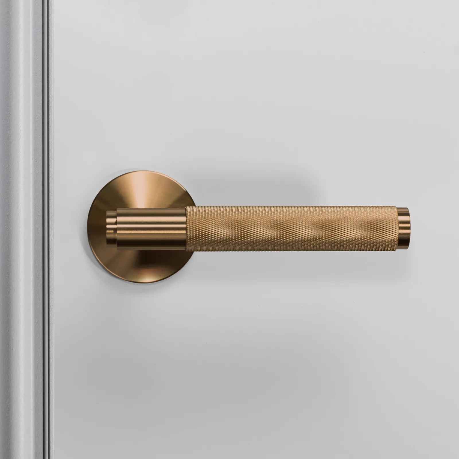 Door handle set, Cross, sprung, Warm Sunset