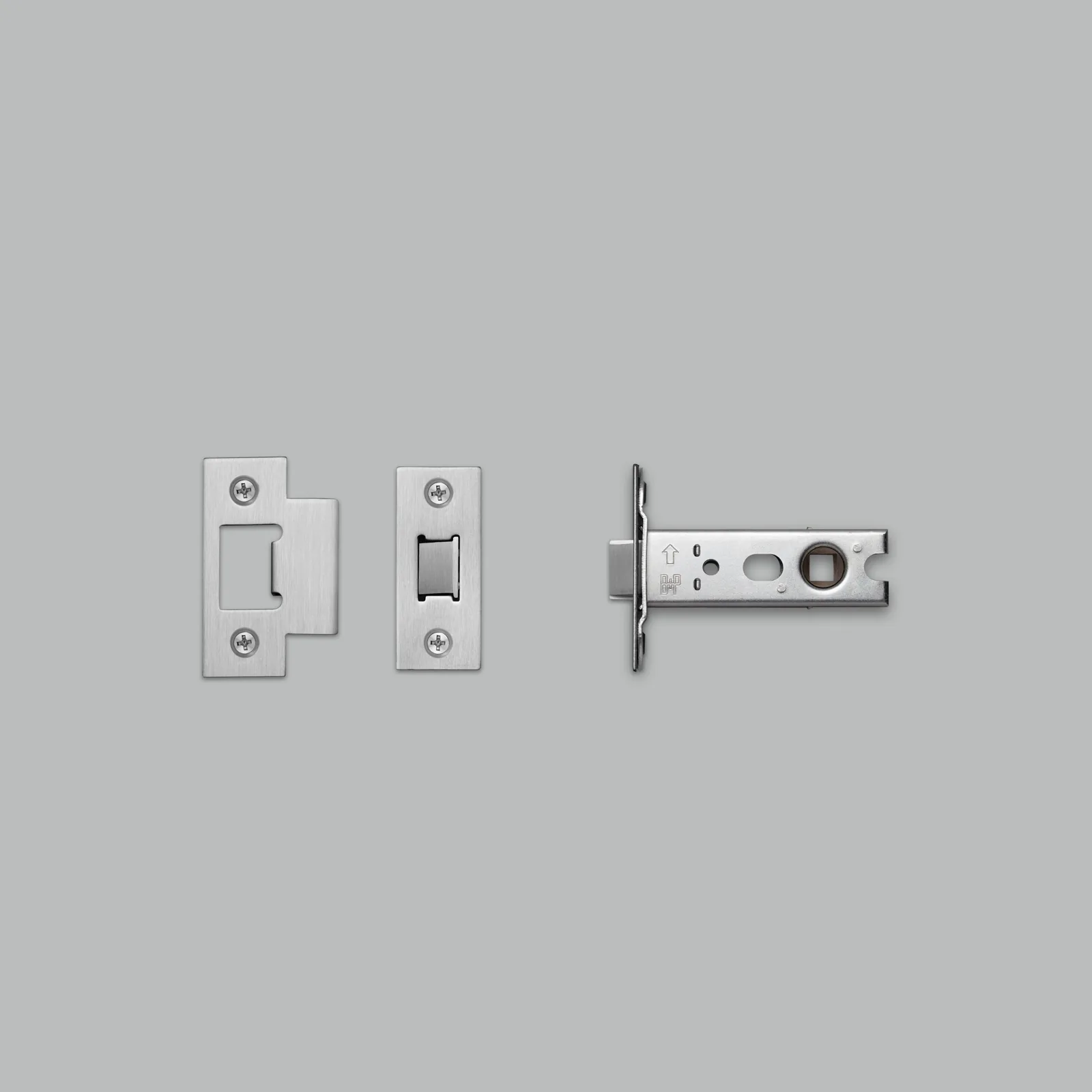 Tubular latch, door knob, 82mm, Steel