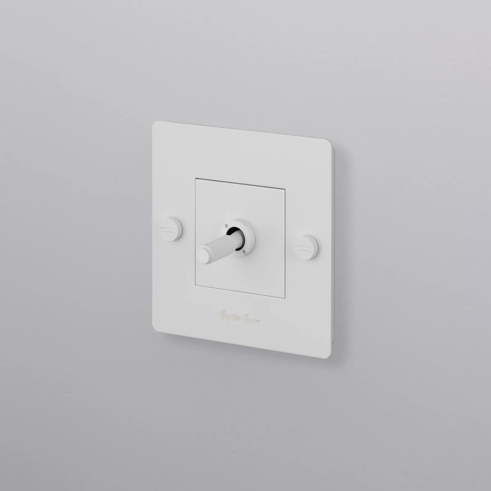 1G toggle switch, Cross, with logo, White