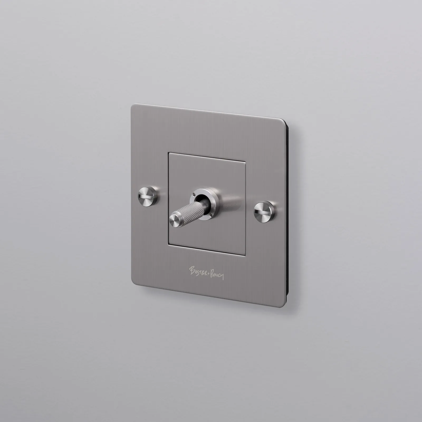 1G toggle switch, Cross, without logo, Steel