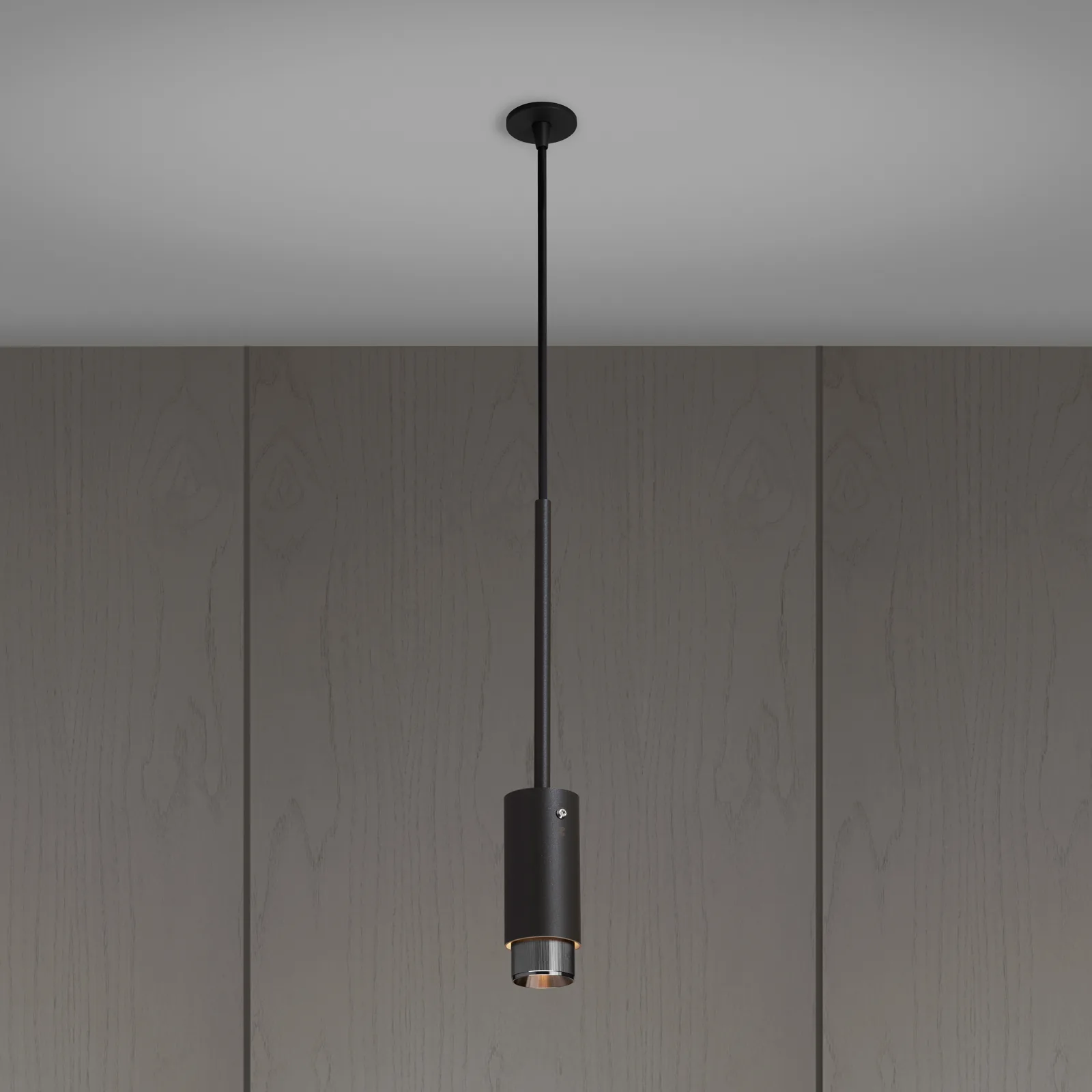 Exhaust pendant, Linear, Graphite / Steel