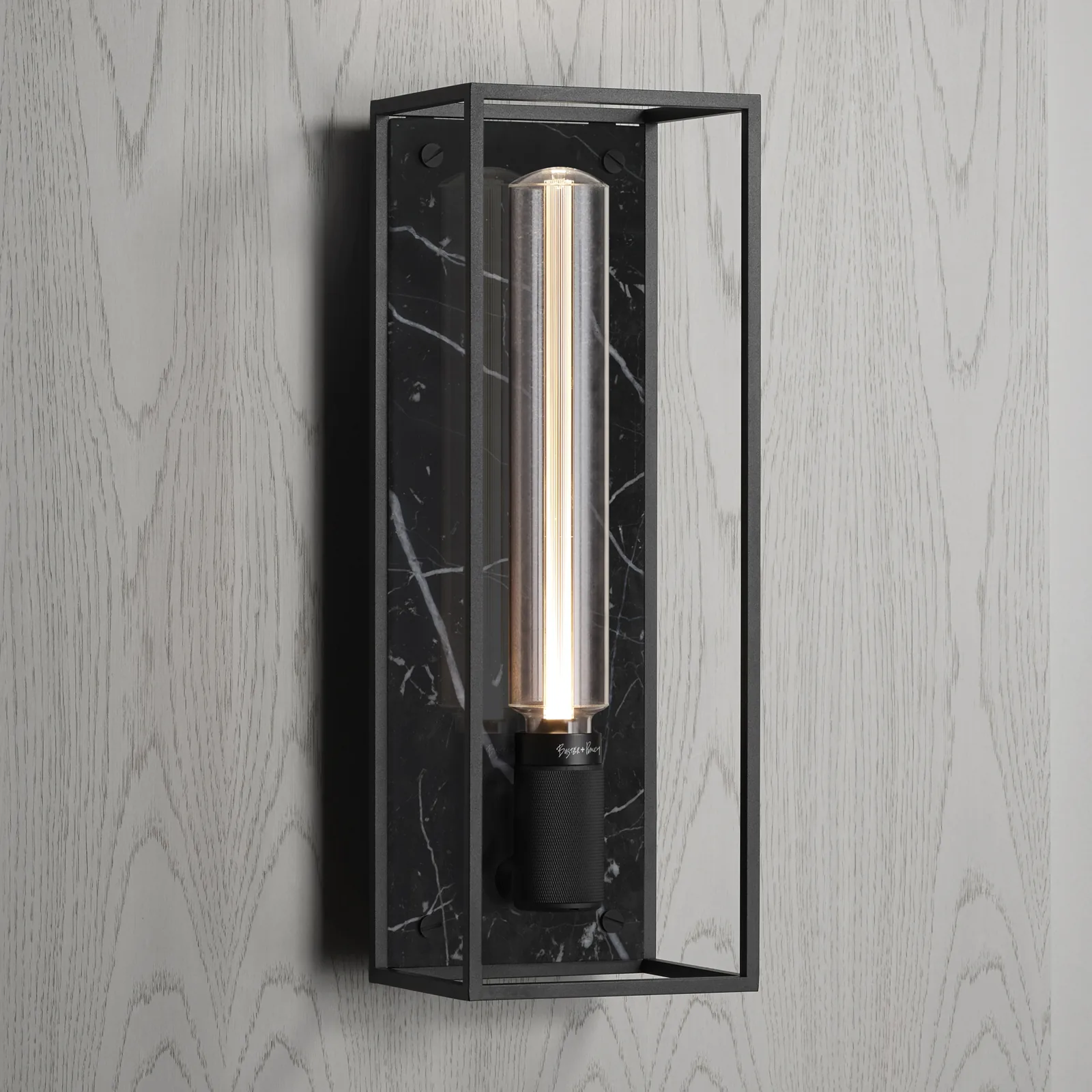 Caged wall, x-large, Cross, Black Marble