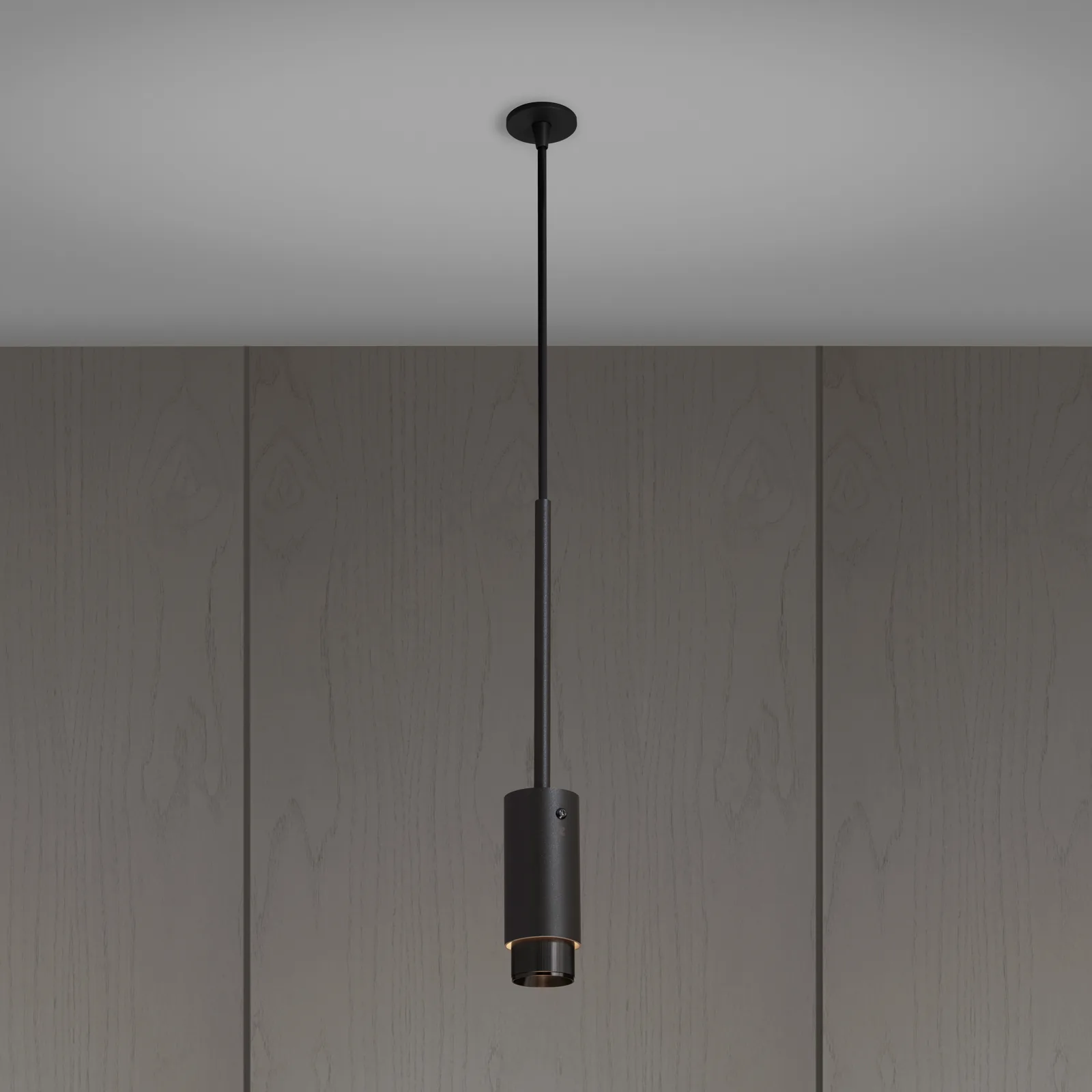 Exhaust pendant, Linear, Graphite / Gun Metal