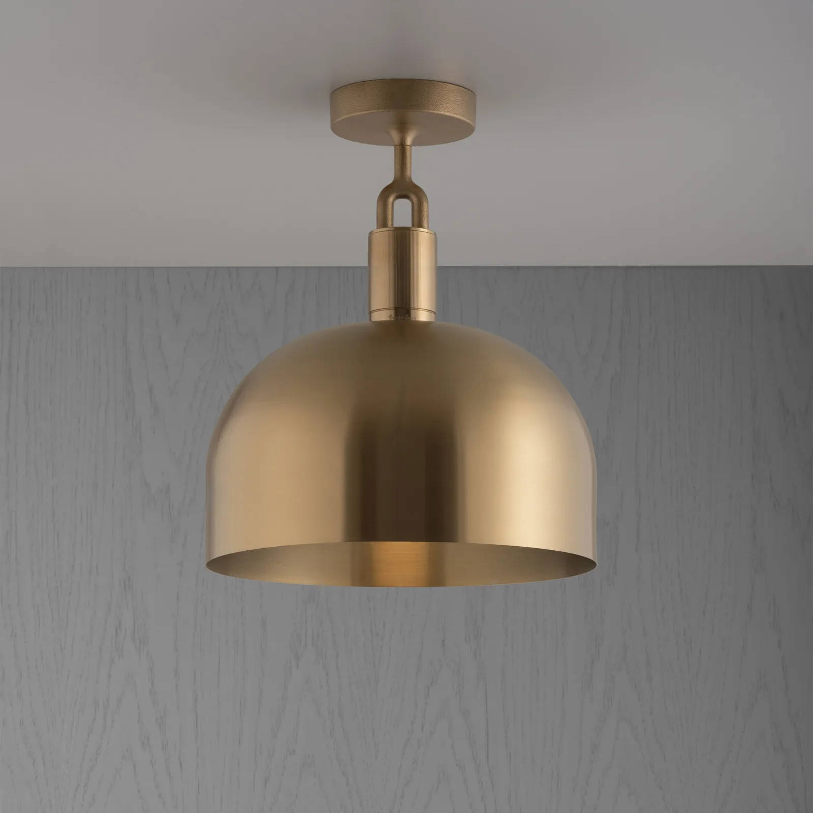 Forked ceiling, Linear, shade, large, Brass