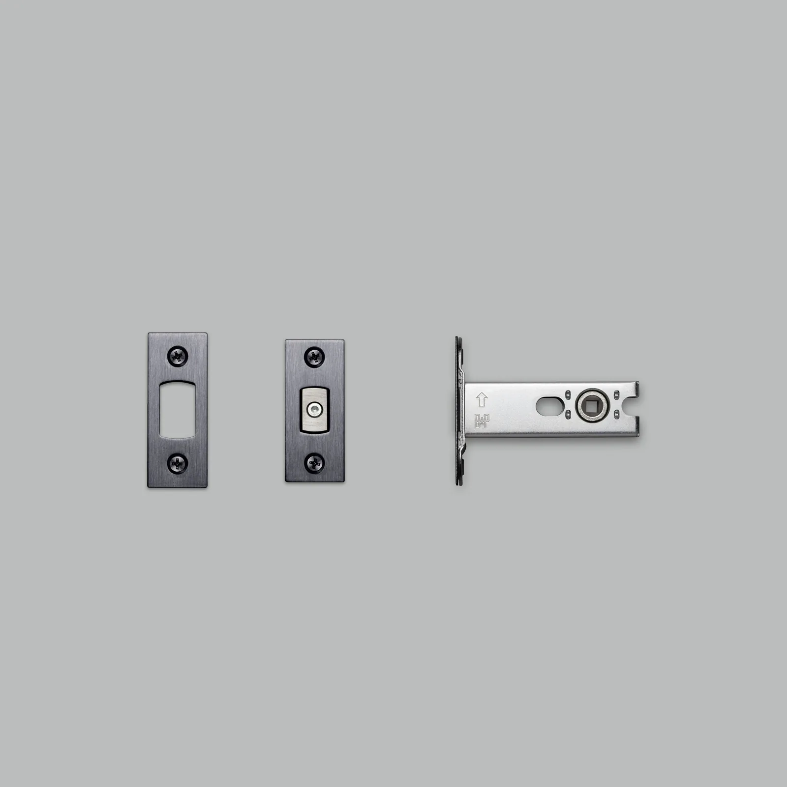 Deadbolt latch, thumbturn lock, 57mm, Gun Metal