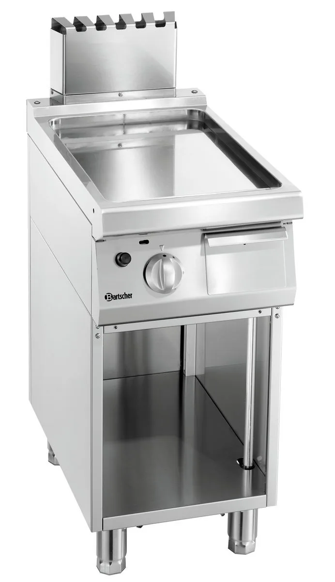 Griddle plate gas 700, W400, smooth