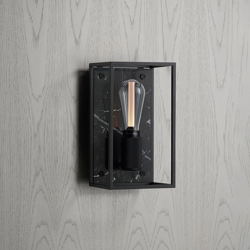 Caged wall, medium, Cross, Black Marble