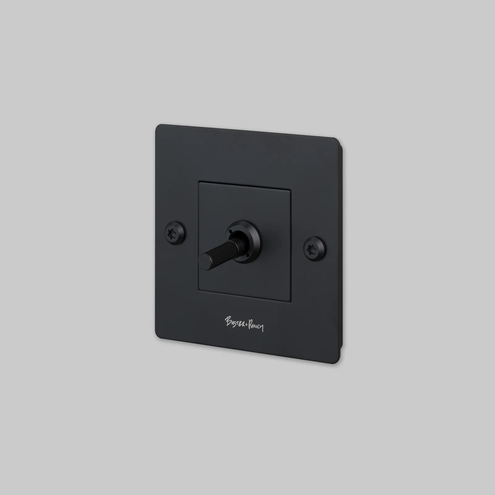 1G toggle switch, Linear, with logo, White