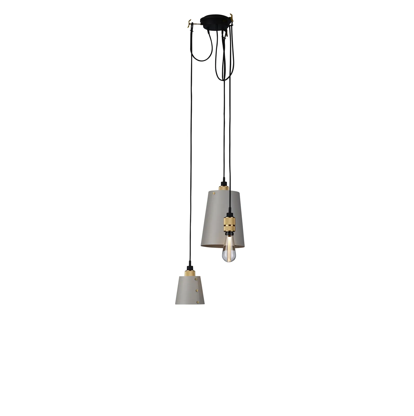 Hooked 3.0, mix, Cross, 2 m cable, Stone / Brass
